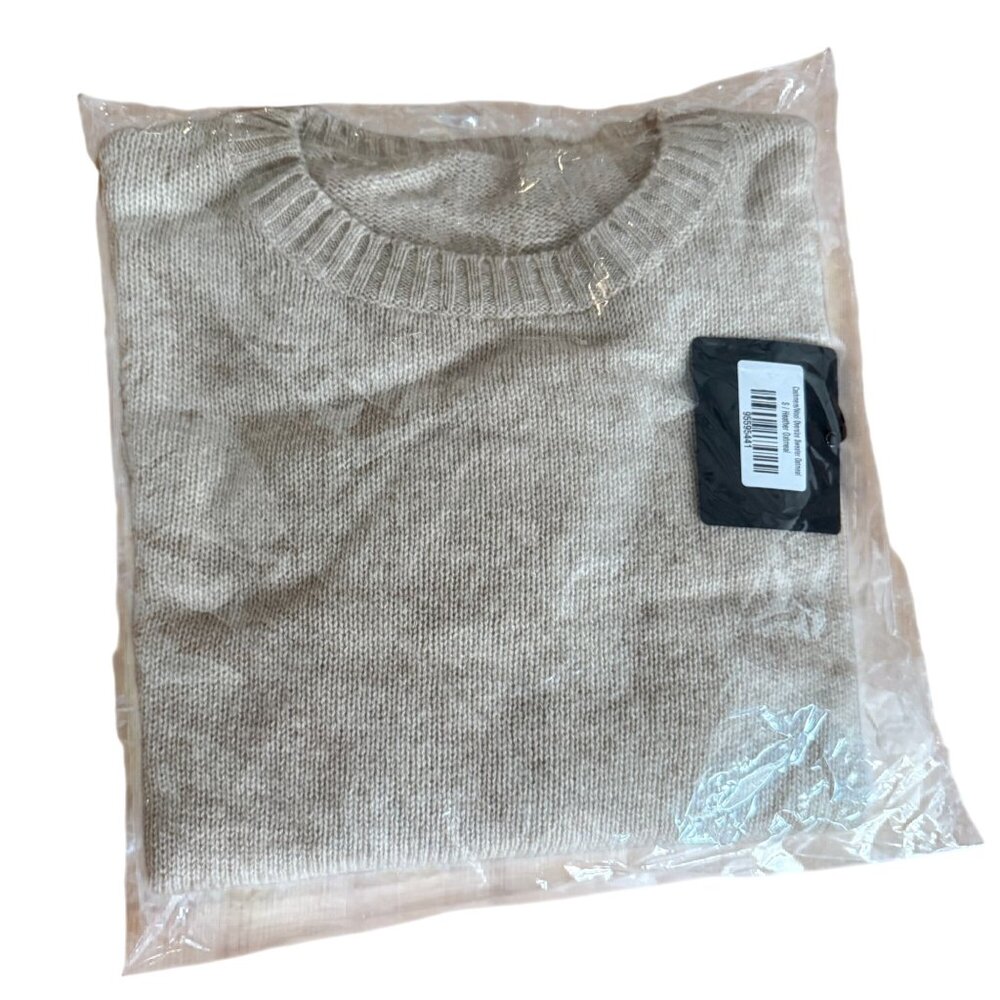 DYI Women's Cashmere Wool Oversized Sweater Heather Oatmeal Size Small - Picture 8 of 8